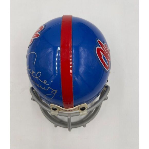 Archie Manning Signed Mini Helmet Ole Miss Rebels Riddell JSA Certified Football - Picture 5 of 11